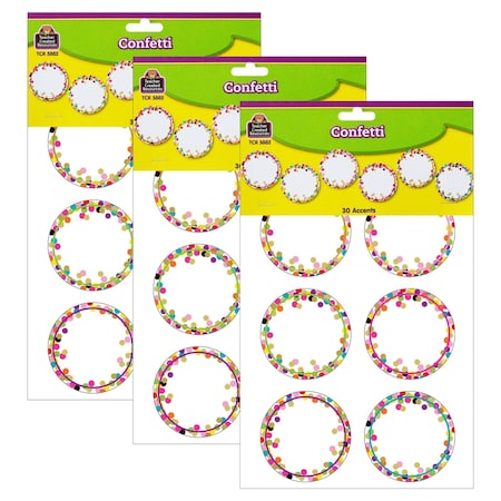 Teacher Created Resources Confetti Circle Accents, 30 Pieces, PK3 TCR5882